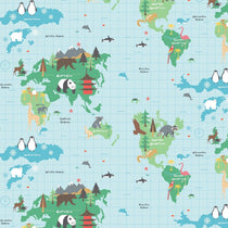 World Map Curtains